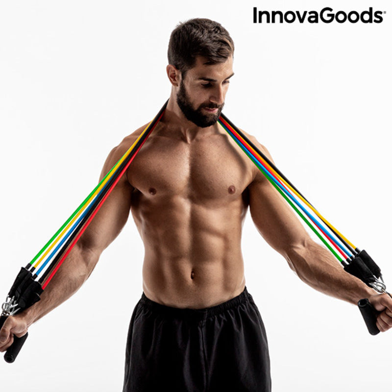 Fitnessbänder Set mit Übungen