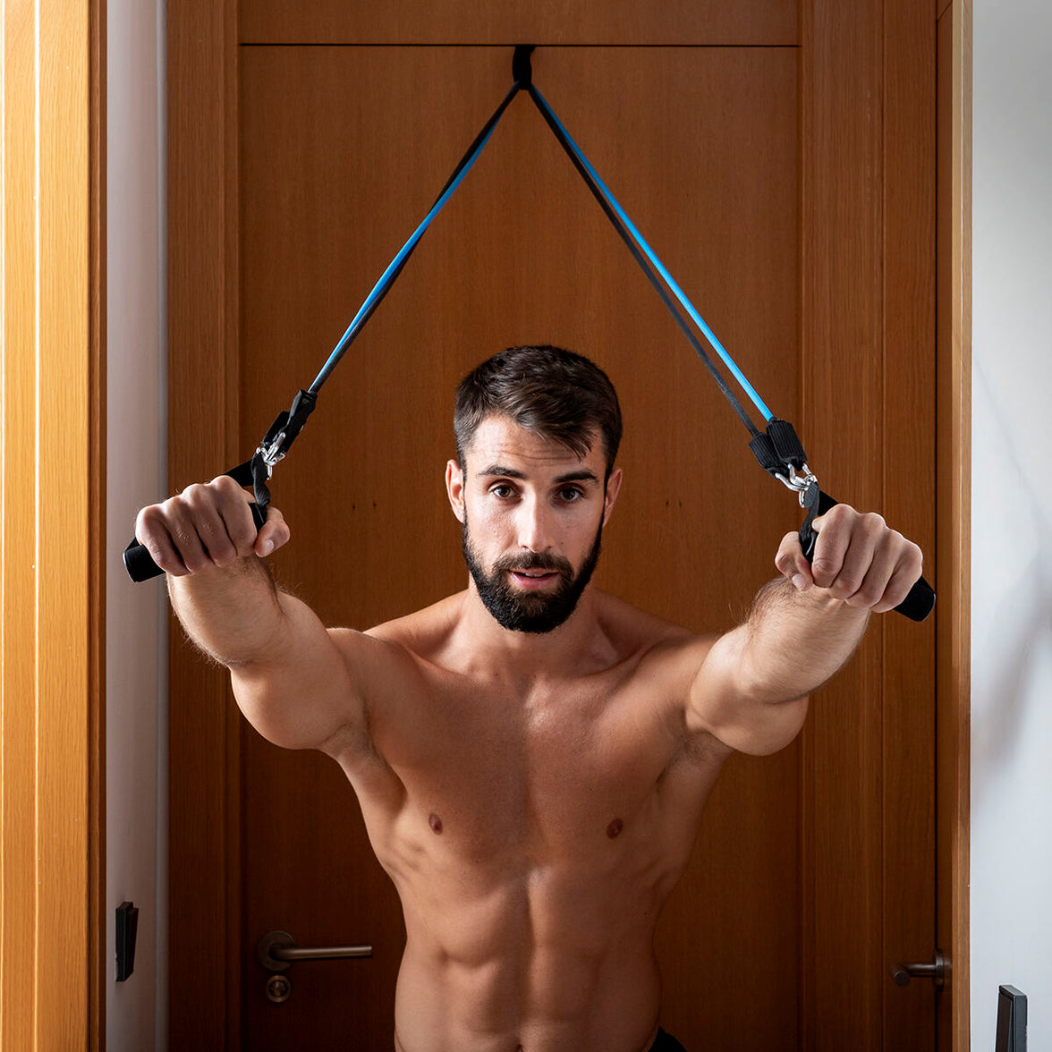 Fitnessbänder Set mit Übungen