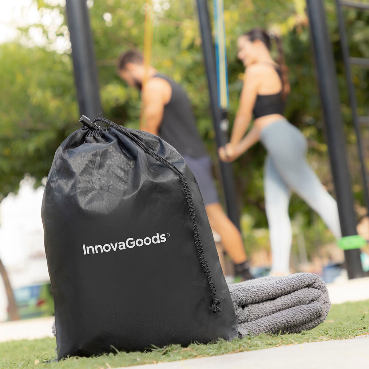 Fitnessbänder Set mit Übungen