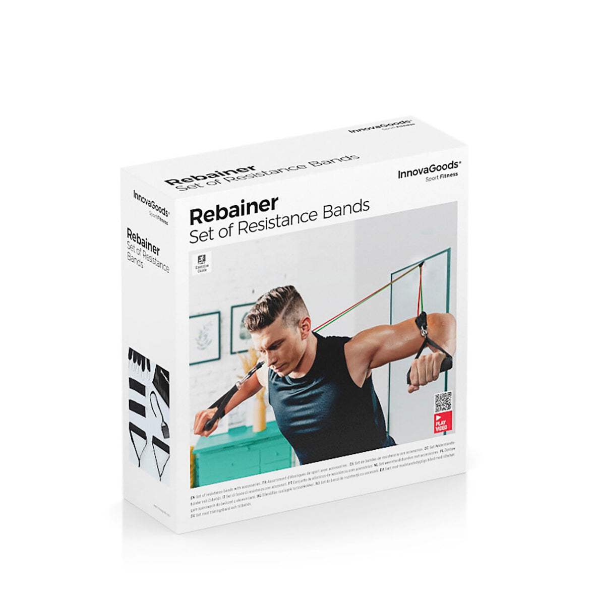 Fitnessbänder Set mit Übungen